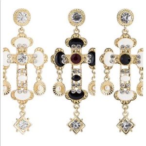 Chandelier Cross Earrings